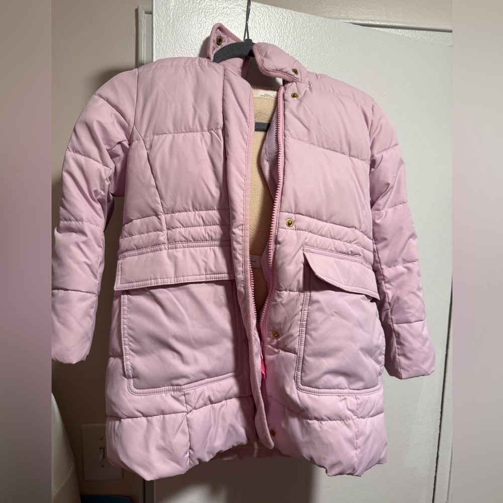 Crewcuts Light Pink Kids Puffer Coat